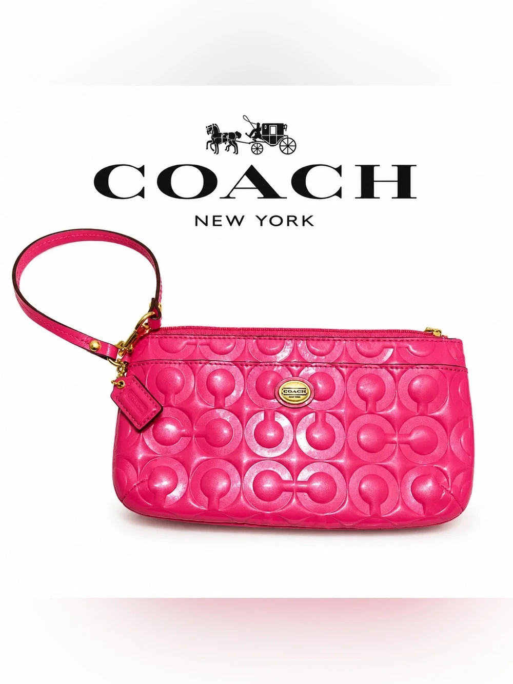 PEYTON OP ART EMBOSSED PATENT GO-GO WRISTLET
